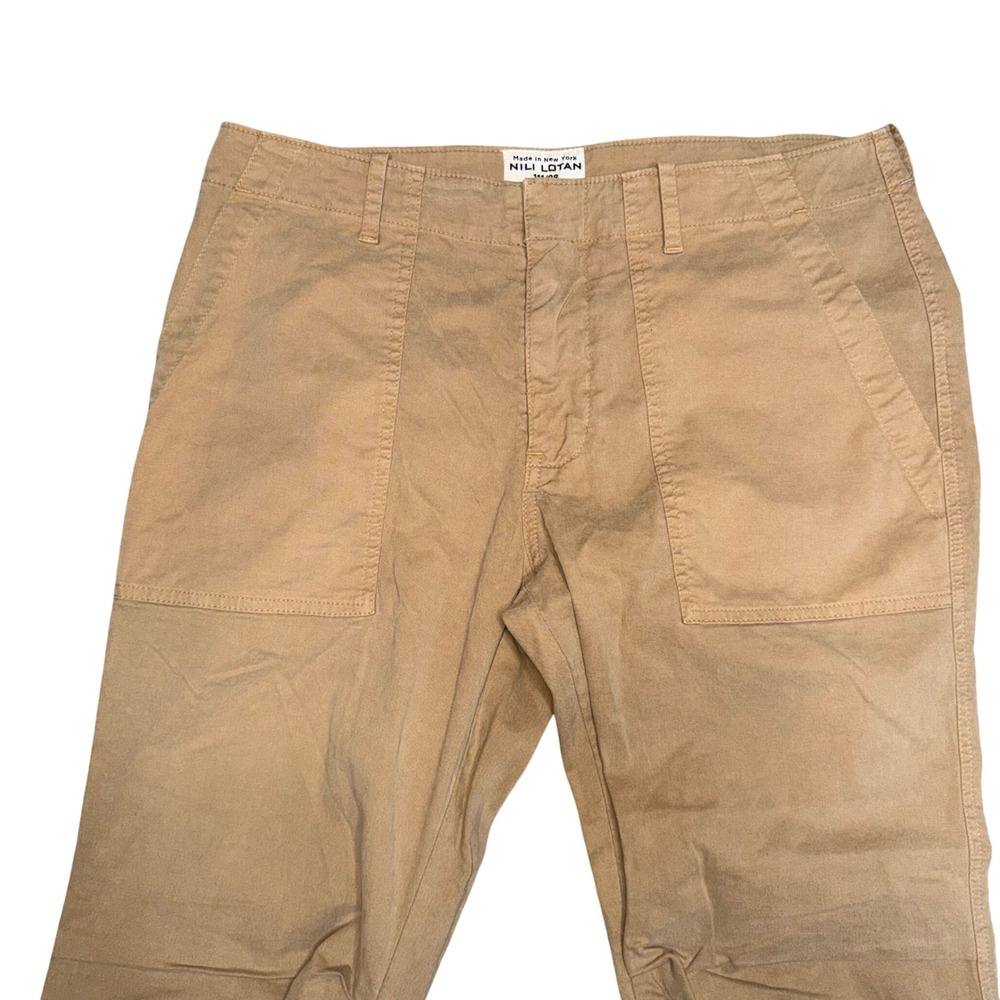 Nili Lotan Womens Pant Camel Tan Cotton Stretch Military Jogger Size 8 111/88 NL - Picture 2 of 6